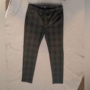 Plaid legging work pants